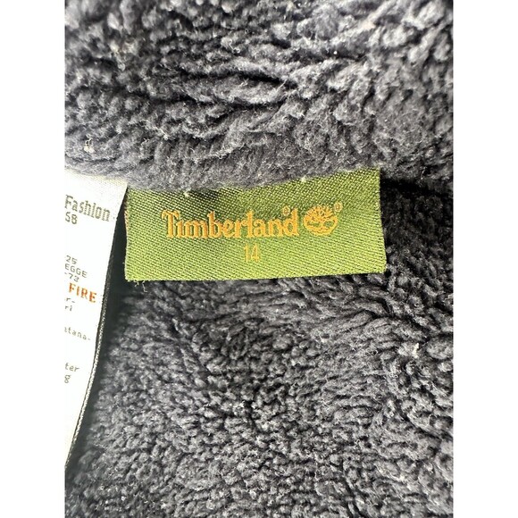 TIMBERLAND - Men's Gray Canvas Coat Field Chore Lined Jacket Size 14/Small - Picture 10 of 13